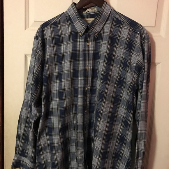 Munsingwear Other - Munsingwear Blue Plaid Button Down Shirt Mens L